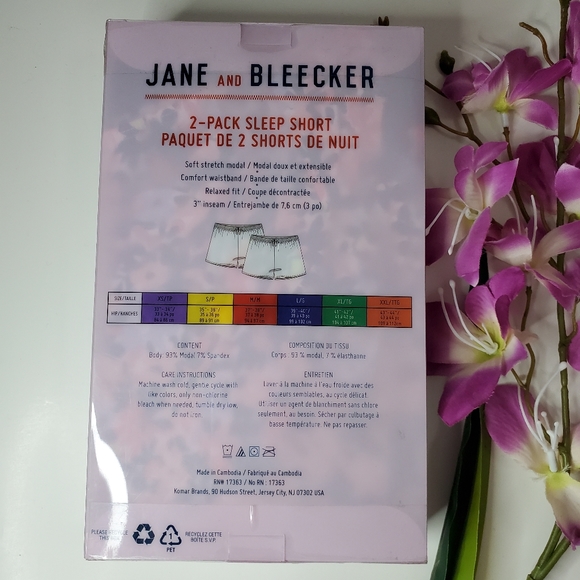 Jane and Bleecker 2-pack Sleep Short - XL - Picture 2 of 3